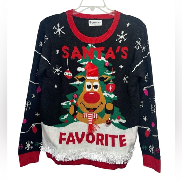 NWT-No Boundaries Christmas Sweater. Size XXL (20) - Picture 3 of 8